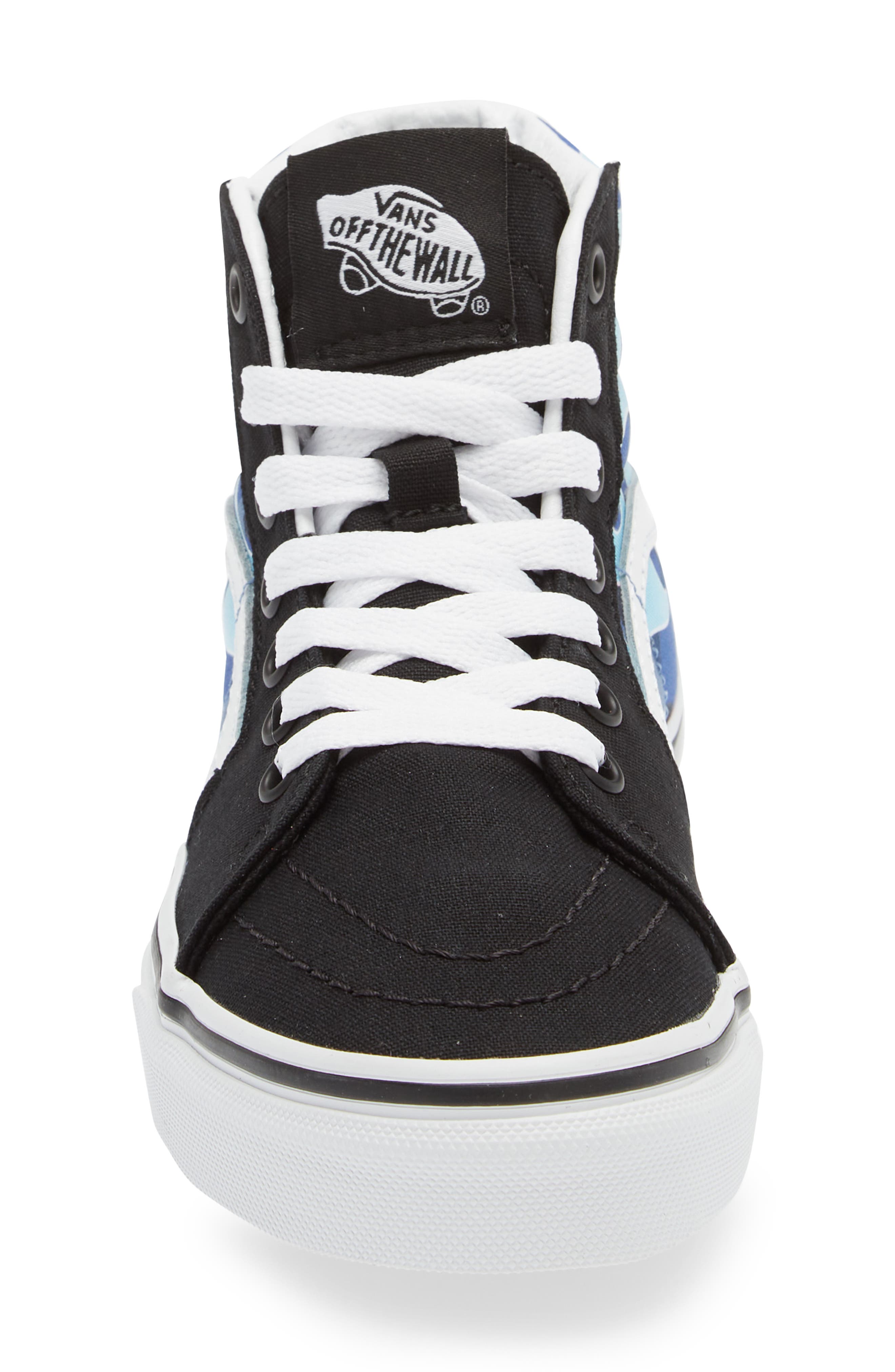 Vans Sk8-Hi Camo Flame High Top Sneaker, Alternate, color, 
