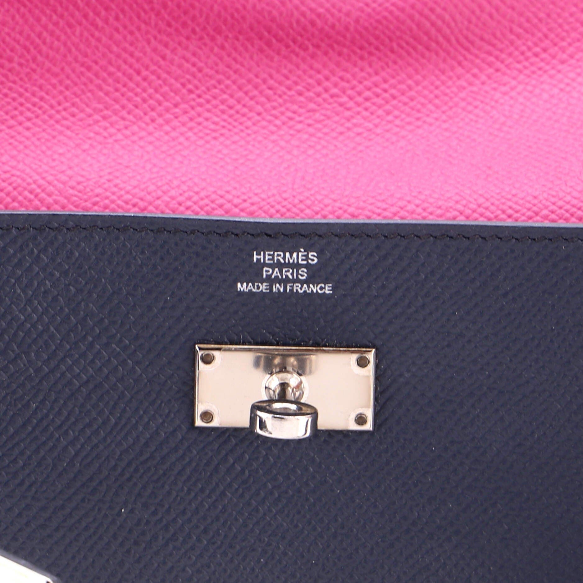 Kelly Wallet Verso Epsom Long, Alternate, color, Blue