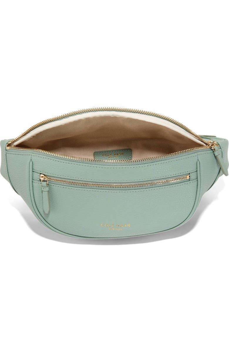 Cole Haan Mackenna Leather Belt Bag, Alternate, color, Lily Pad