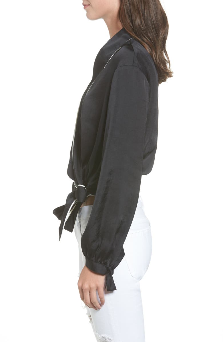 BP. Piped Satin Wrap Top, Alternate, color, 