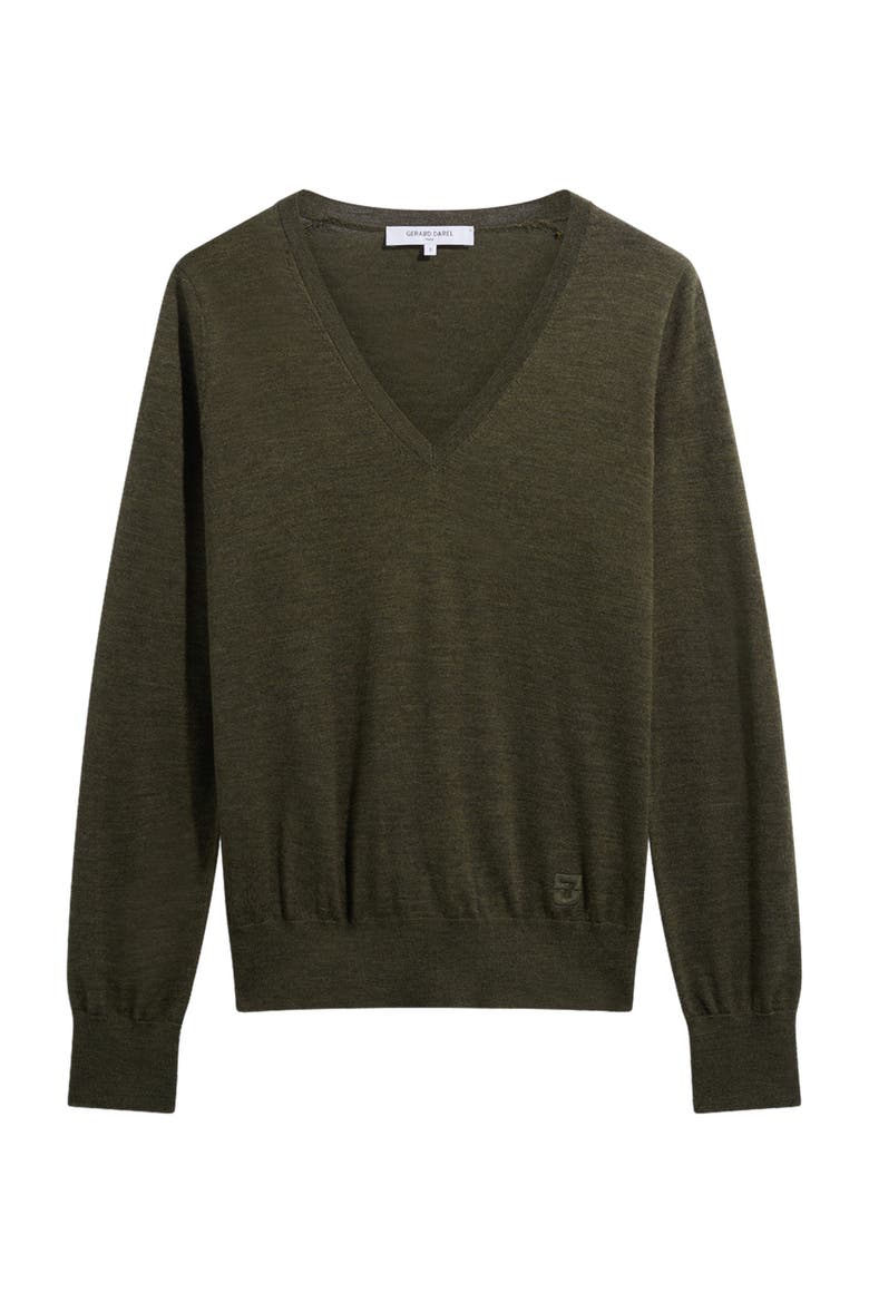Rachel Merino Wool Sweater, Alternate, color, Bronze