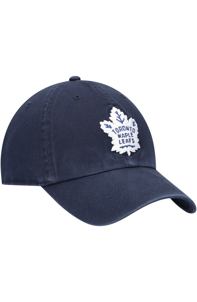 '47 Men's '47 Navy Toronto Maple Leafs Team Clean Up Adjustable Hat, Alternate, color,