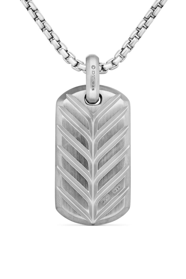 Jade Tag Pendant Necklace in Sterling Silver and Nephrite Jade, Alternate, color, JADE