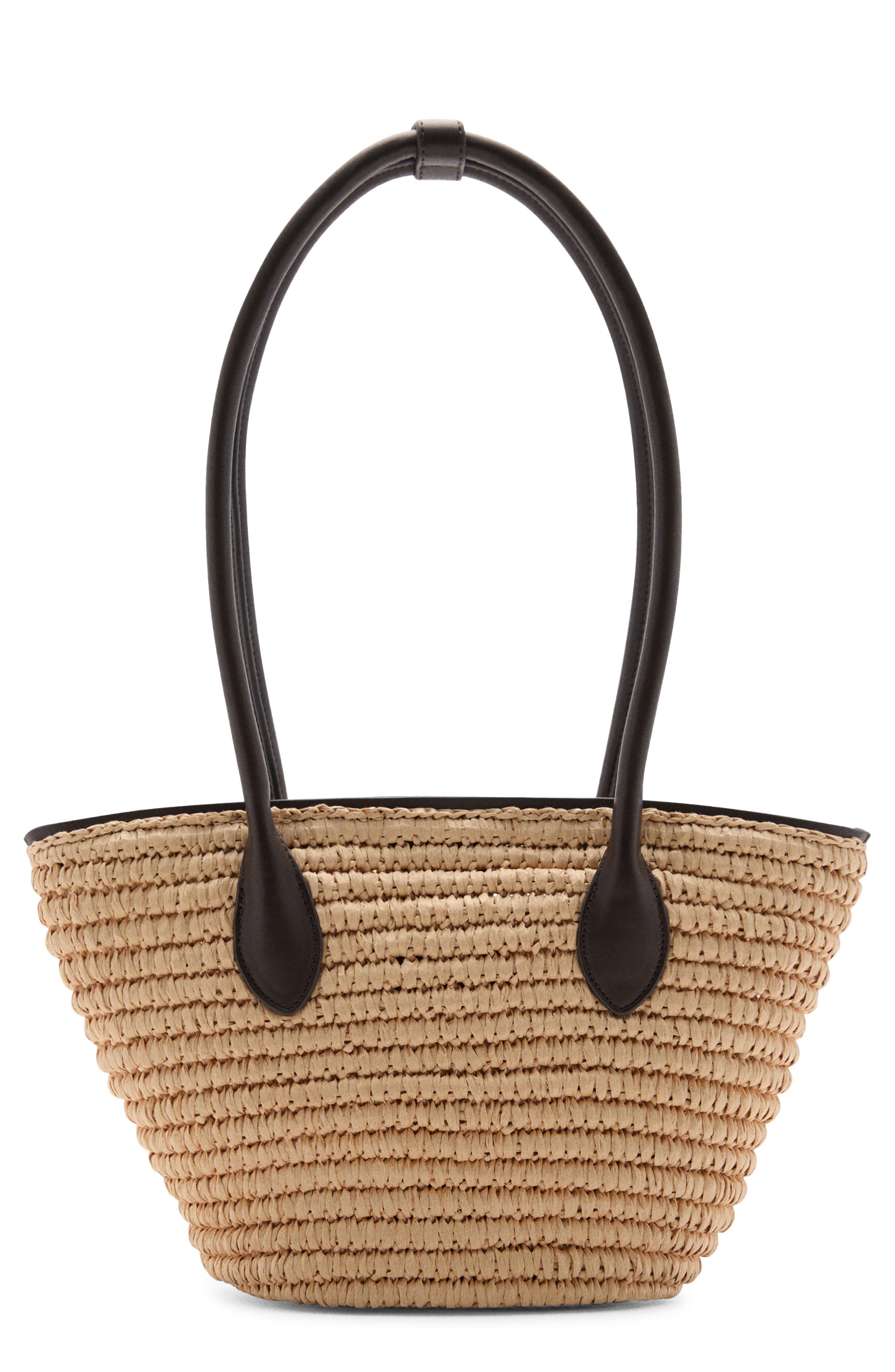 MANGO Raffia Tote, Main, color, 