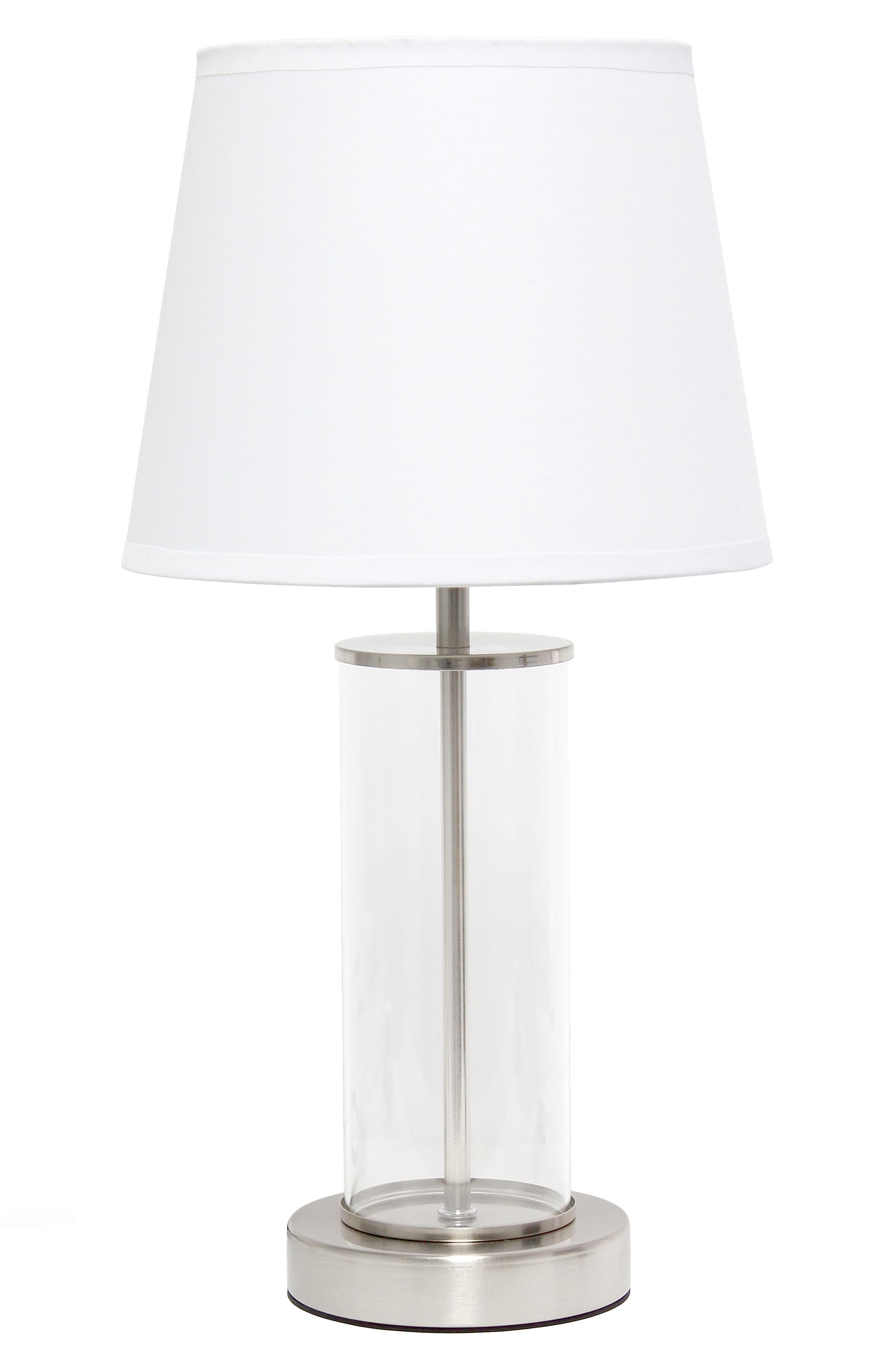 LALIA HOME Brushed Metal & Glass Table Lamp | Nordstromrack