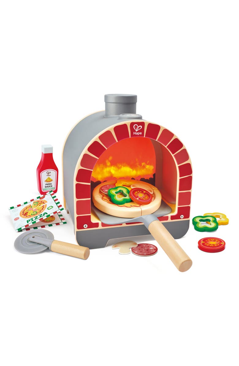 Hape Light & Sizzle Pizza Oven Play Set, Main, color, 