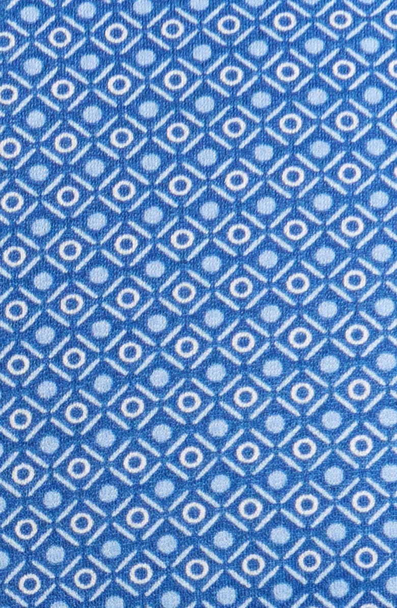 Mizzen+Main Halyard Trim Fit Foulard Print Short Sleeve Button-Up Shirt, Alternate, color, Set Sail Dotted Line