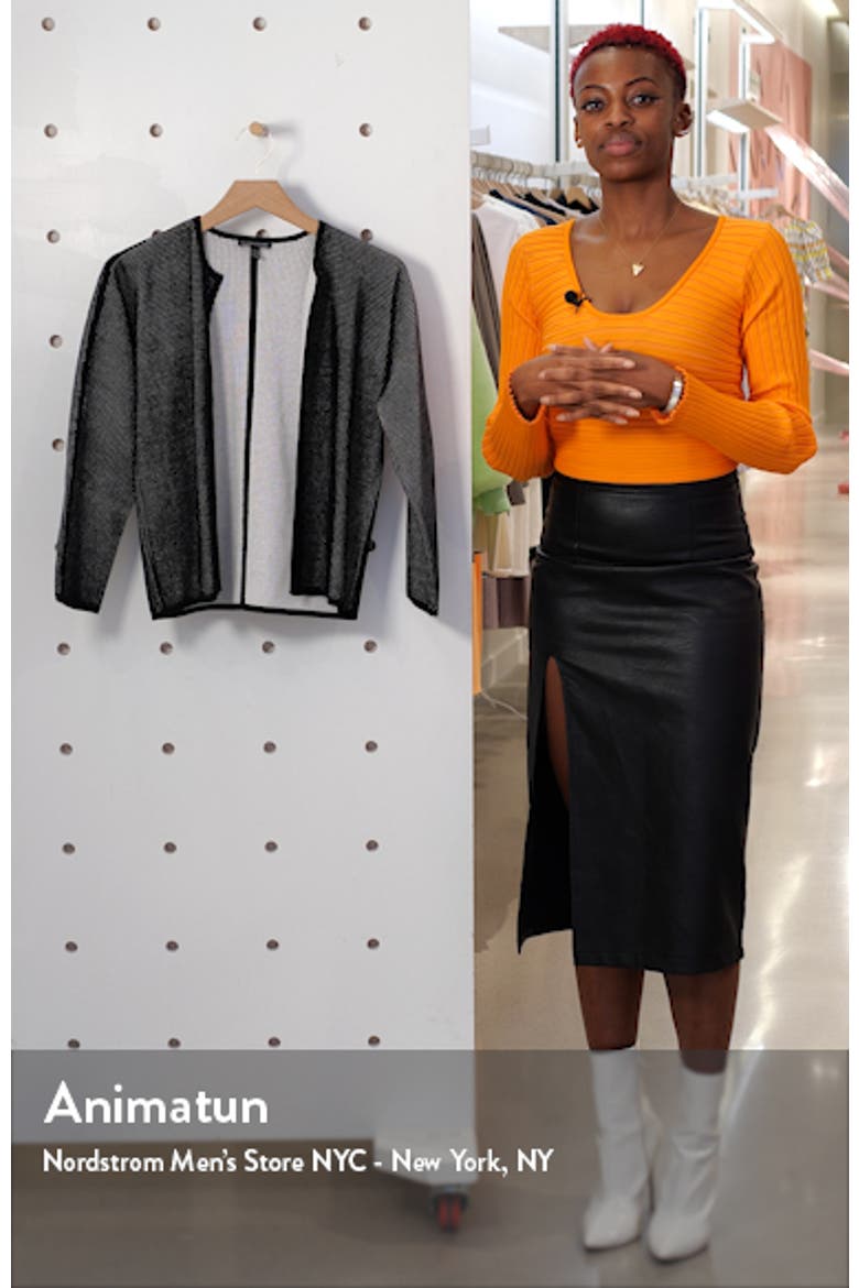 Textured Silk & Organic Cotton Cardigan video