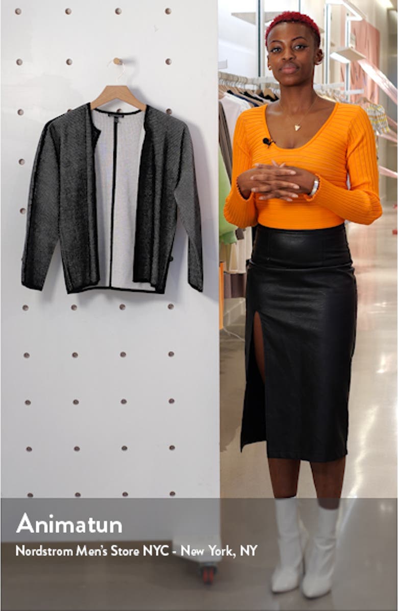 Textured Silk & Organic Cotton Cardigan, sales video thumbnail