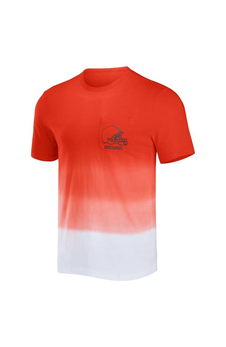 NFL X DARIUS RUCKER Men's NFL x Darius Rucker Collection by Fanatics Orange/White Cleveland Browns Dip Dye Pocket T-Shirt, Alternate, color, Orange