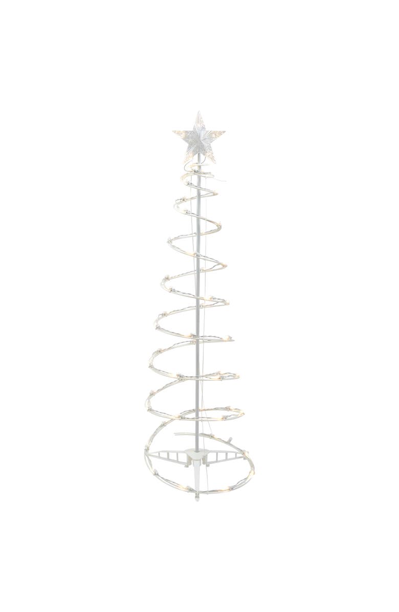 Northlight LED Lighted Spiral Outdoor Christmas Tree - 4' - Warm White Lights, Main, color, 