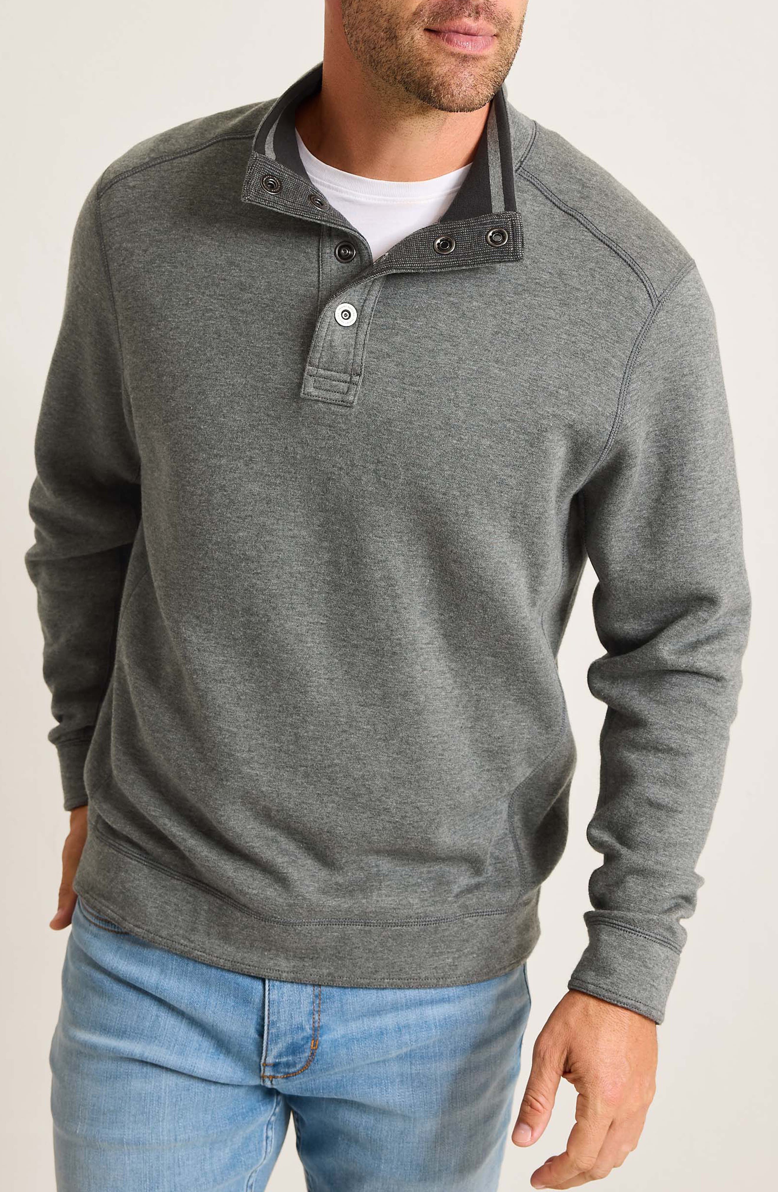 Tommy Bahama New Flip Mock Neck Pullover