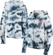 New Era Women's New Era Navy Boston Red Sox Tie-Dye Fleece Full-Zip Hoodie