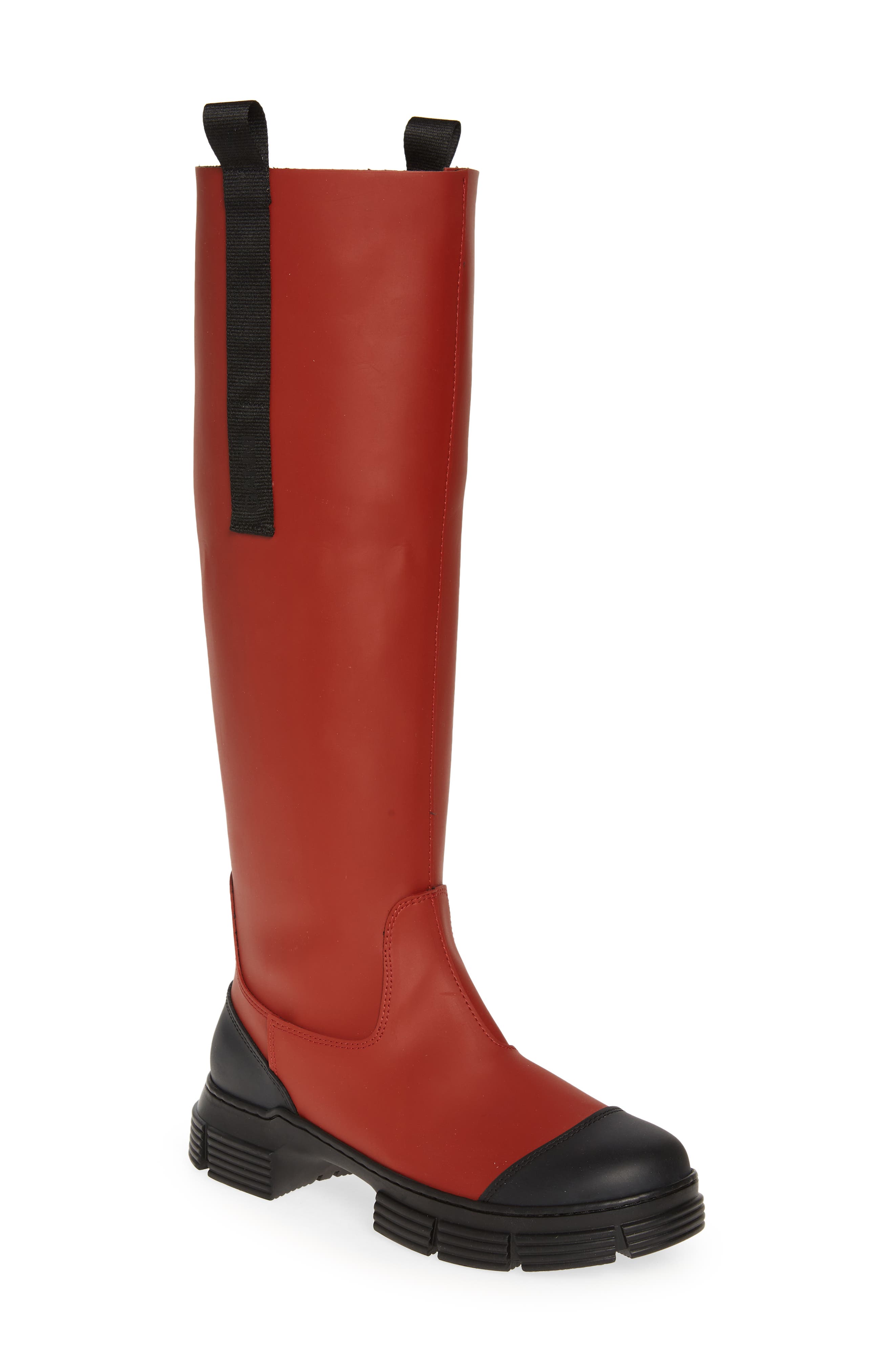 Ganni Recycled Rubber Lug Sole Country Boot (Women) | Nordstrom