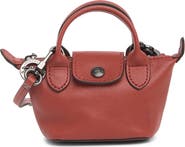 Longchamp Le Pliage Cuir Nano Crossbody Bag