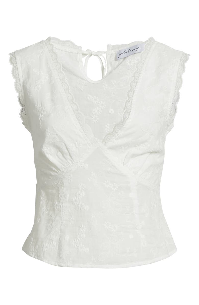 Petal & Pup Tilda Lace Sleeveless Top, Alternate, color, White