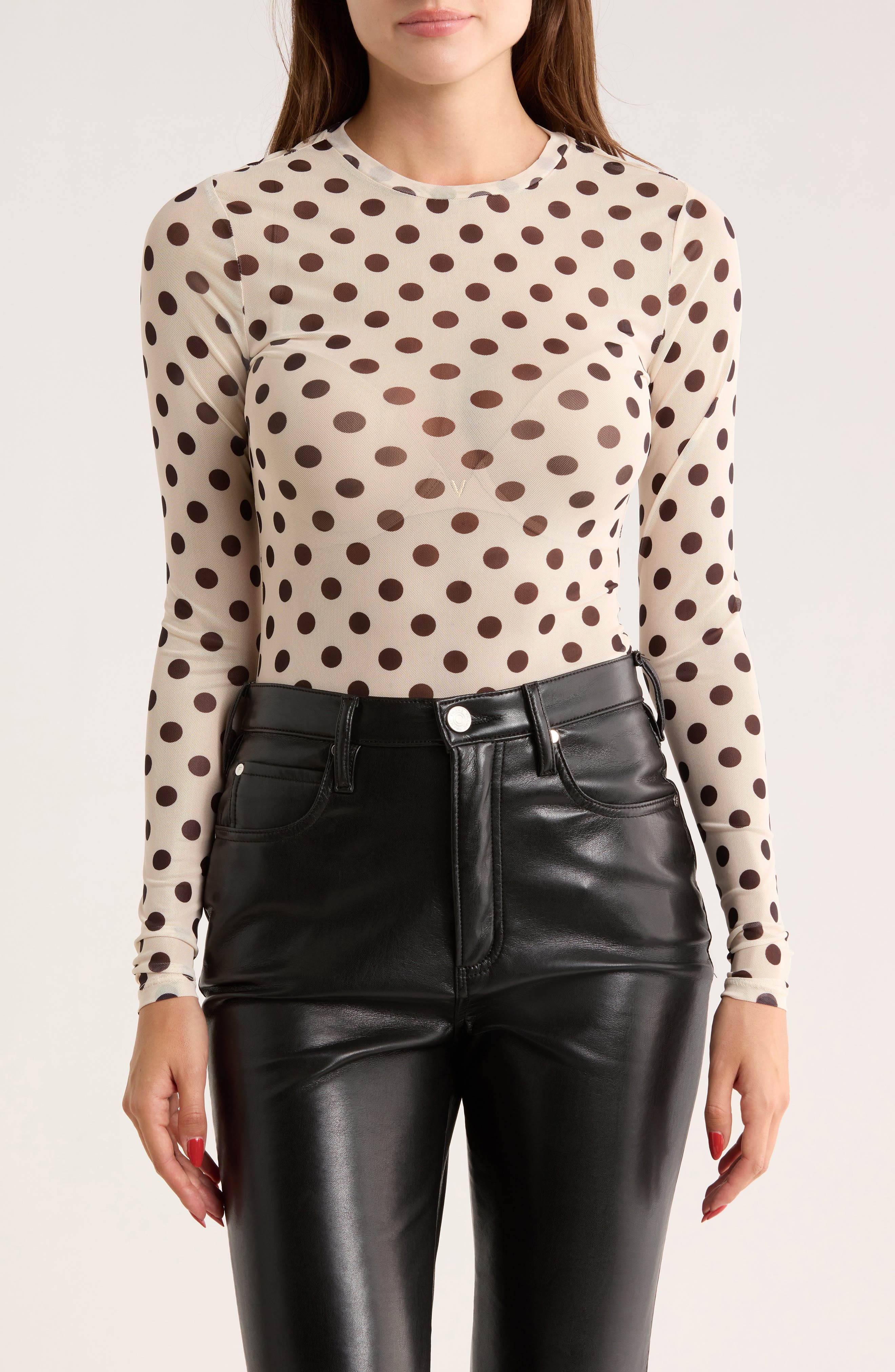 AFRM LOS ANGELES Sunny Long Sleeve Mesh Top