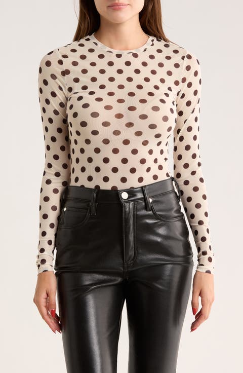 Sunny Long Sleeve Mesh Top (Regular & Plus)