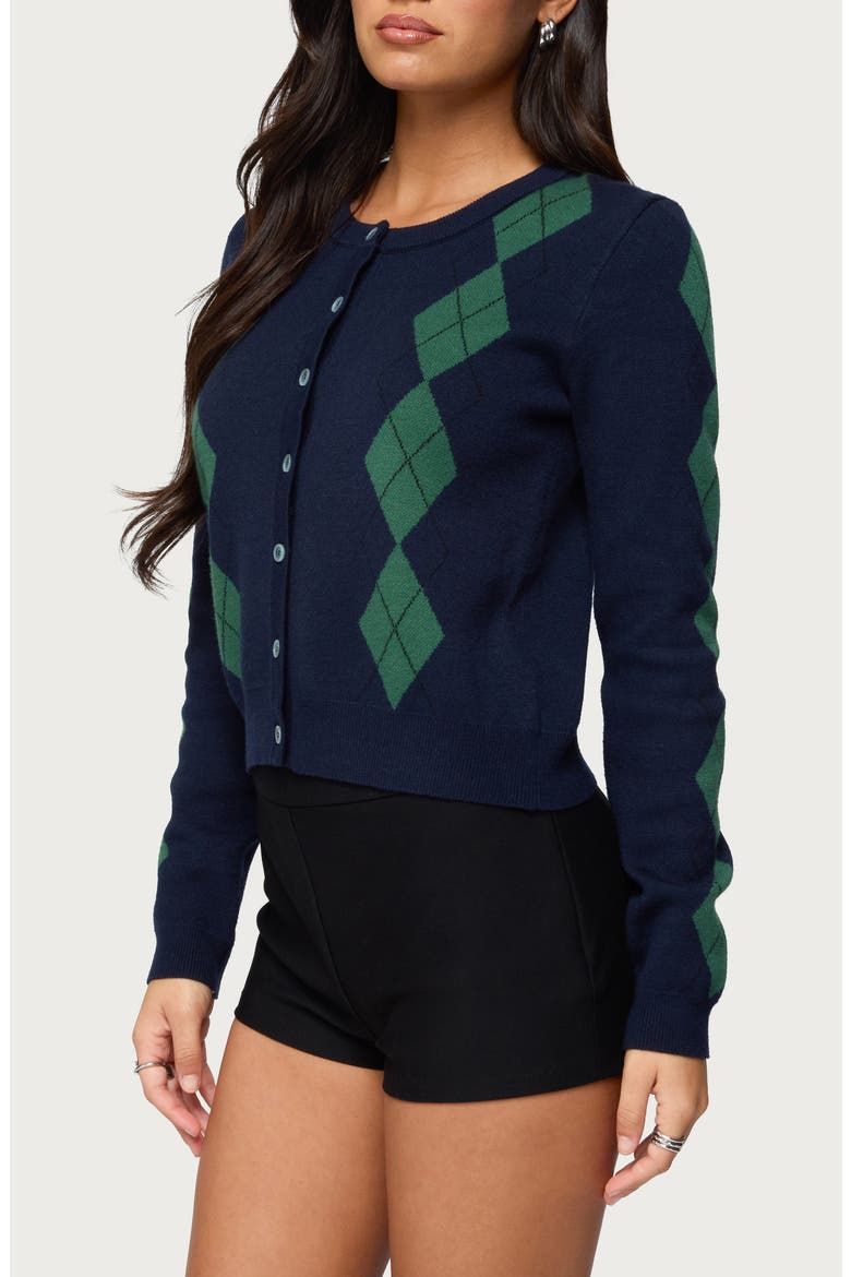 Farren Argyle Cardigan, Alternate, color, NAVY