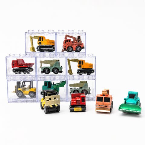 VVC Construction Vehicles, Stackable Pull-Back Diecast Cars