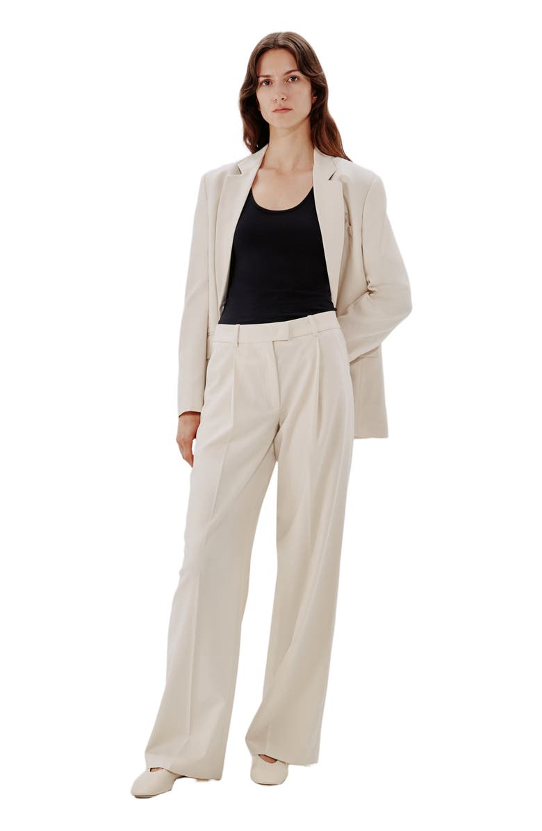 Another Tomorrow SLIM TANK TOP, Alternate, color, Black