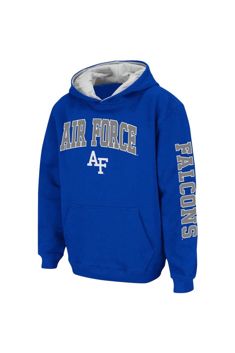 Youth Colosseum Royal Air Force Falcons 2-Hit Team Pullover Hoodie, Alternate, color, Royal