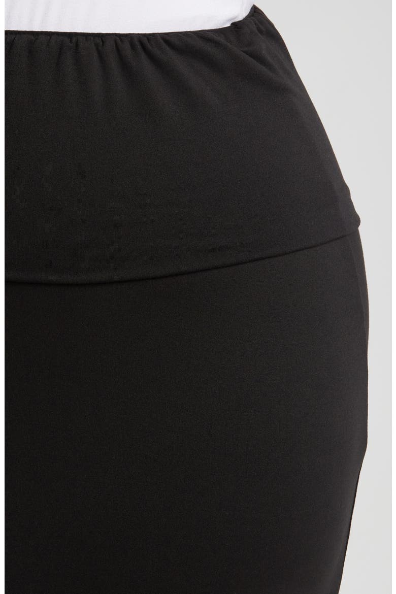 Comfortable Foldover Skirt, Alternate, color, BLACK