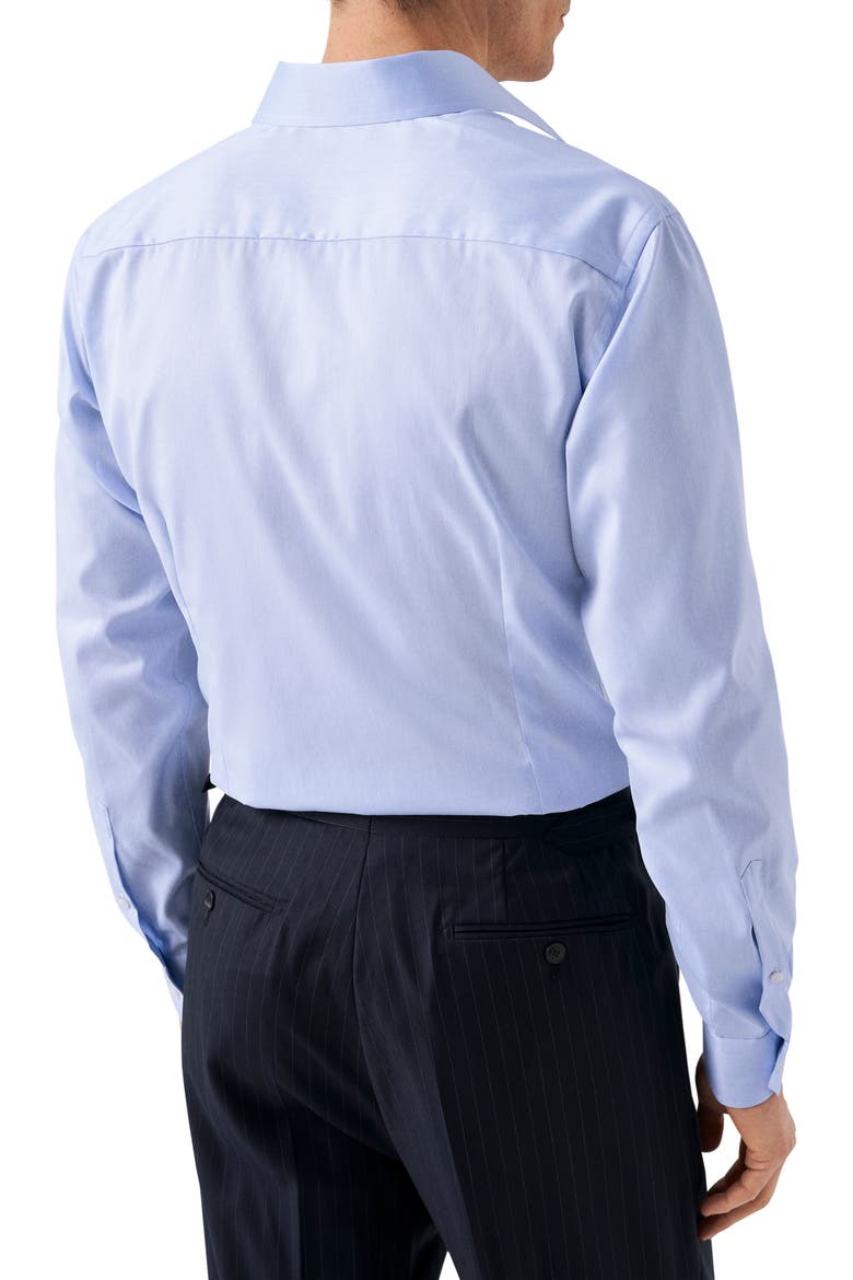 Slim Fit Cotton Twill Dress Shirt, Alternate, color, LIGHT PASTEL BLUE