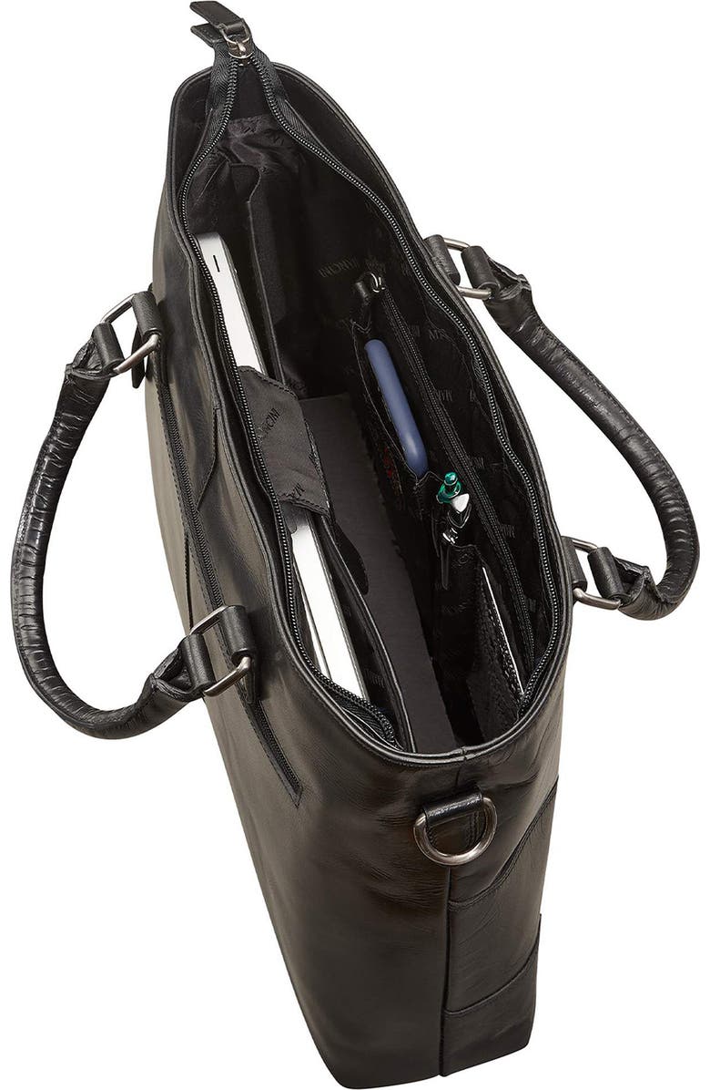 Mancini Buffalo Tote for 14" Laptop, Alternate, color, Black