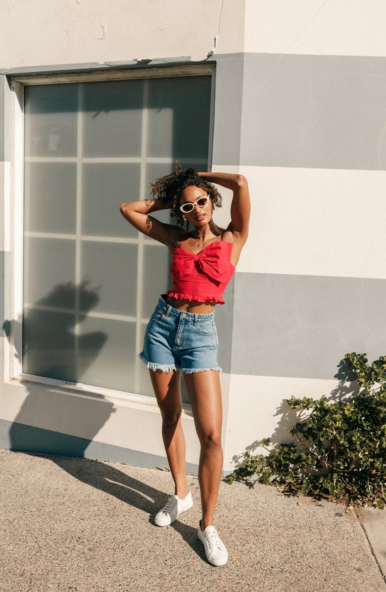 Petal & Pup Bambi Crop Camisole, Alternate, color, Red