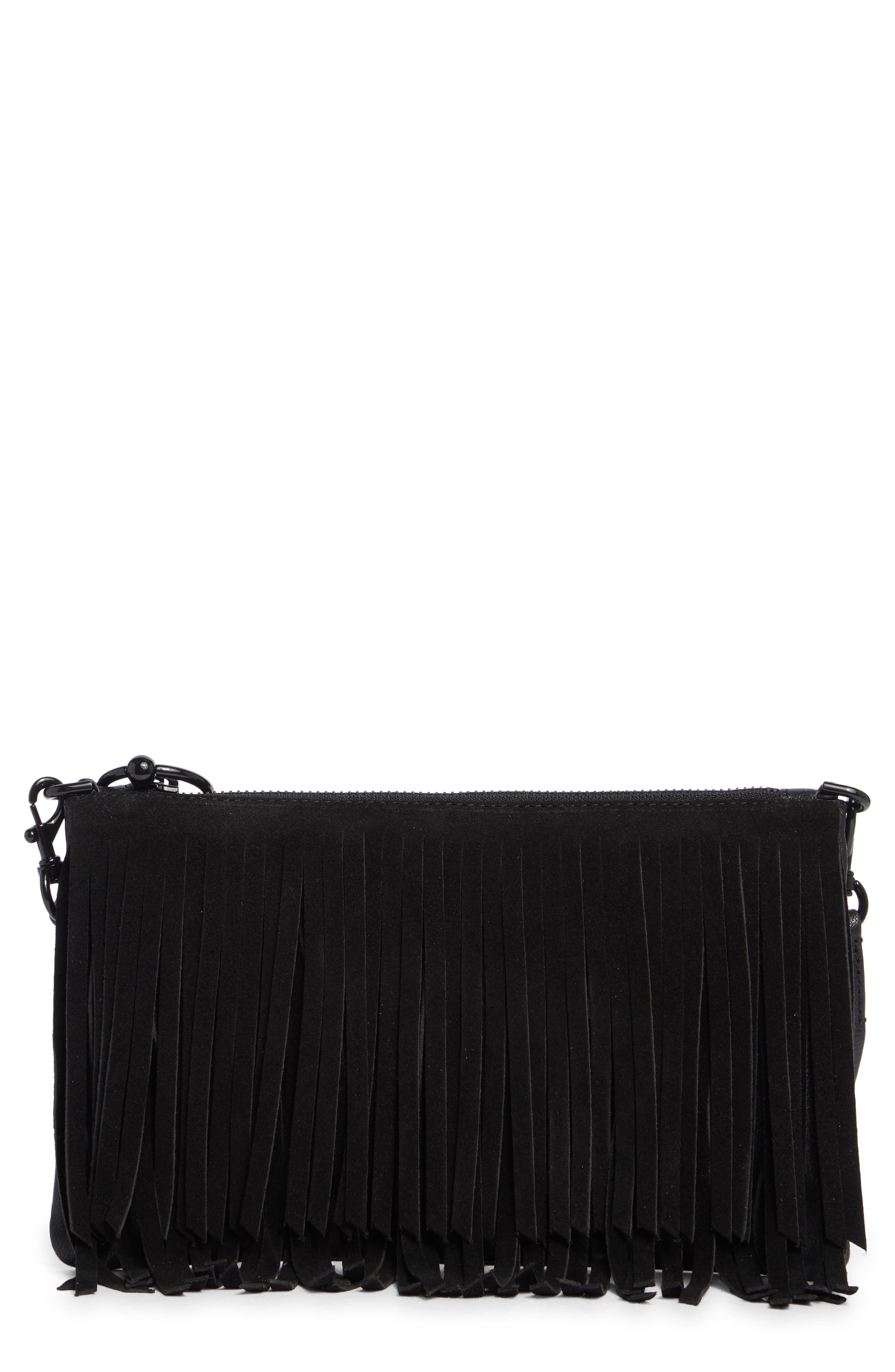 Rebecca Minkoff Fringe Crossbody Bag, Main, color, 