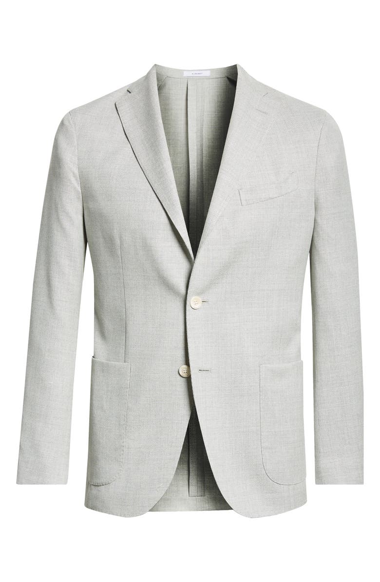 Boglioli K Jacket Virgin Wool Hopsack Sport Coat, Alternate, color, 810 Light Grey