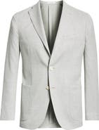 Boglioli K-Jacket Light Grey Virgin Wool Hopsack Sport Coat