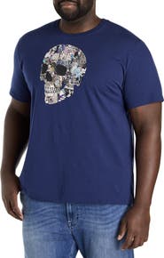 Robert Graham DXL Big & Tall Collage Skull Graphic Tee