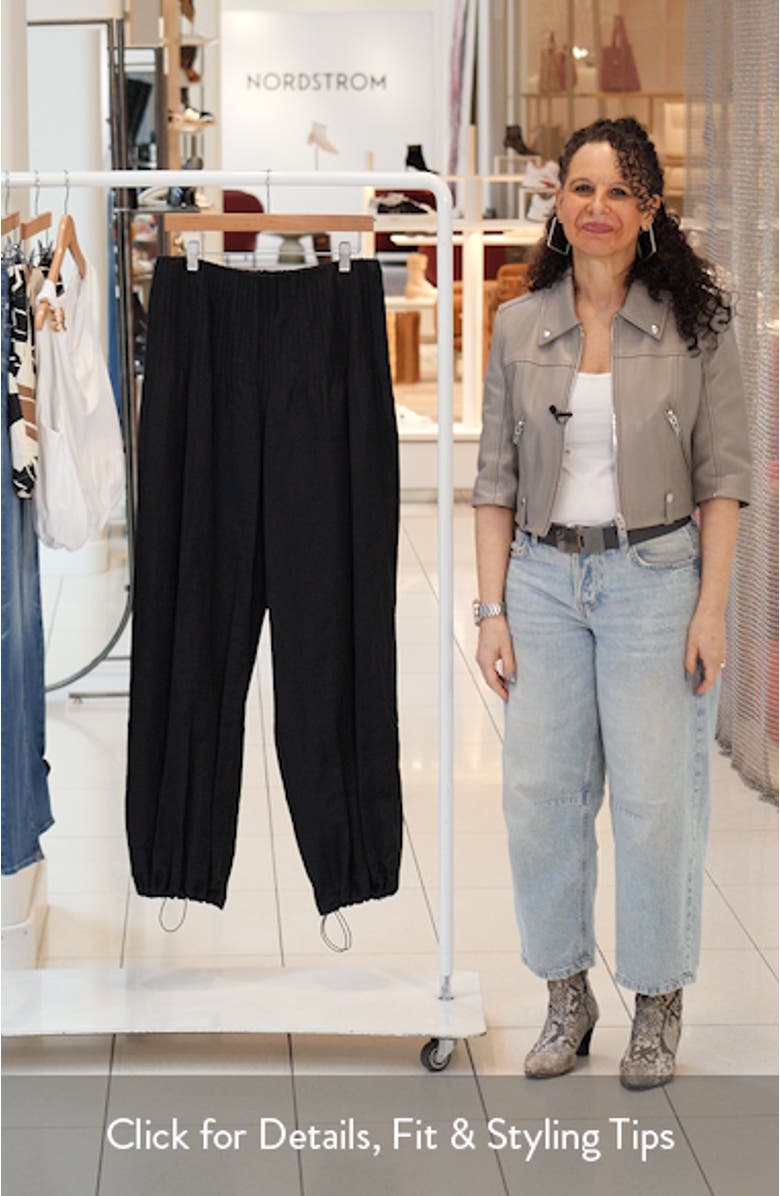 Pintuck Detail Balloon Pants, sales video thumbnail
