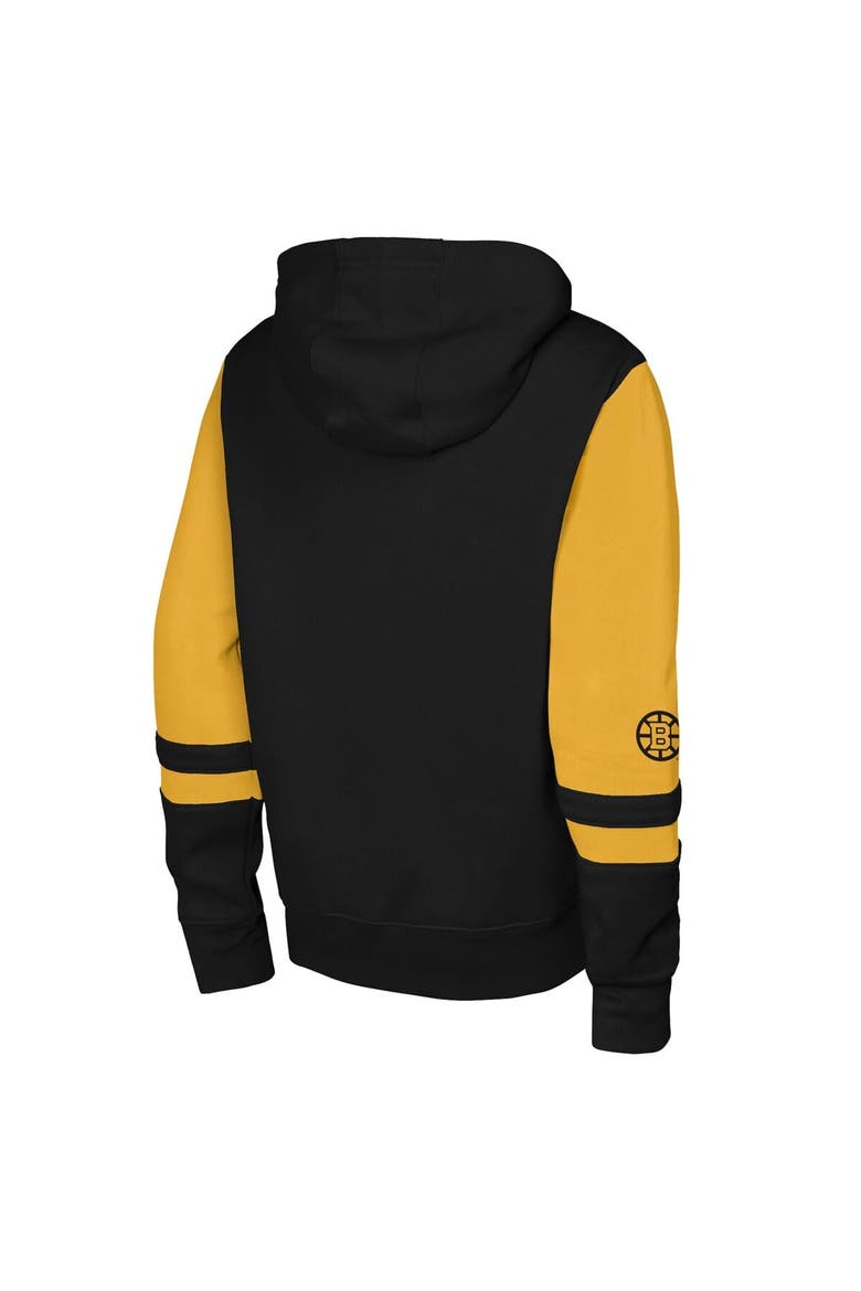 Youth Outerstuff  Black Boston Bruins Face Off Full-Zip Hoodie, Alternate, color, Black