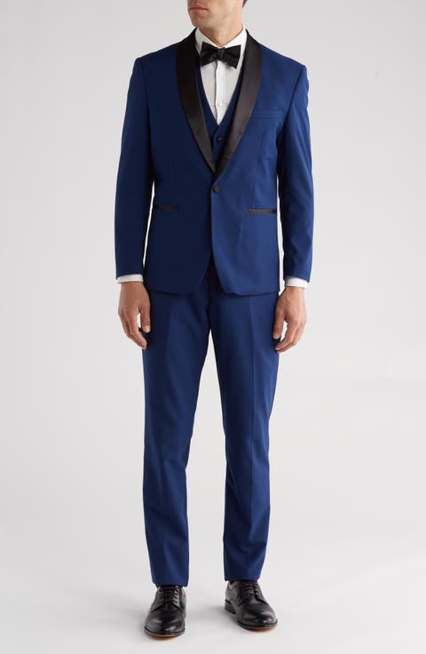Premium Slim Fit 3-Piece Tuxedo (Regular & Big)