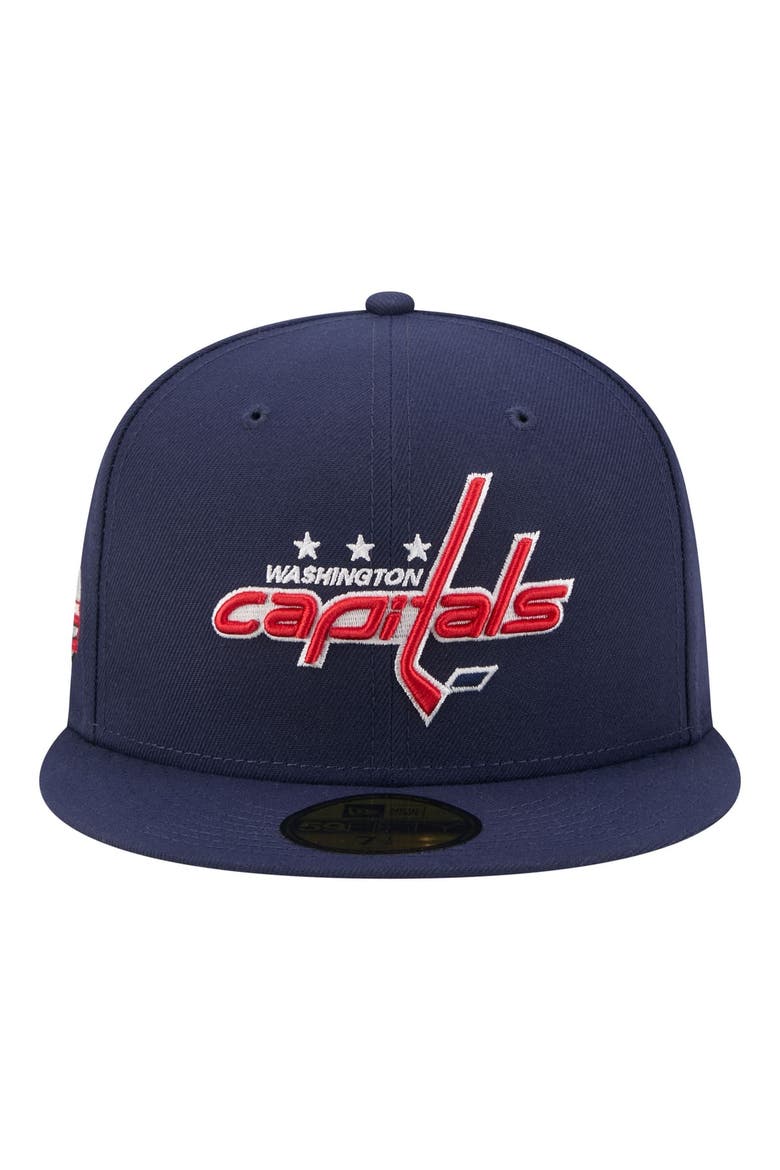 Men's New Era  Navy Washington Capitals Zamboni 59FIFTY Fitted Hat, Alternate, color, Navy