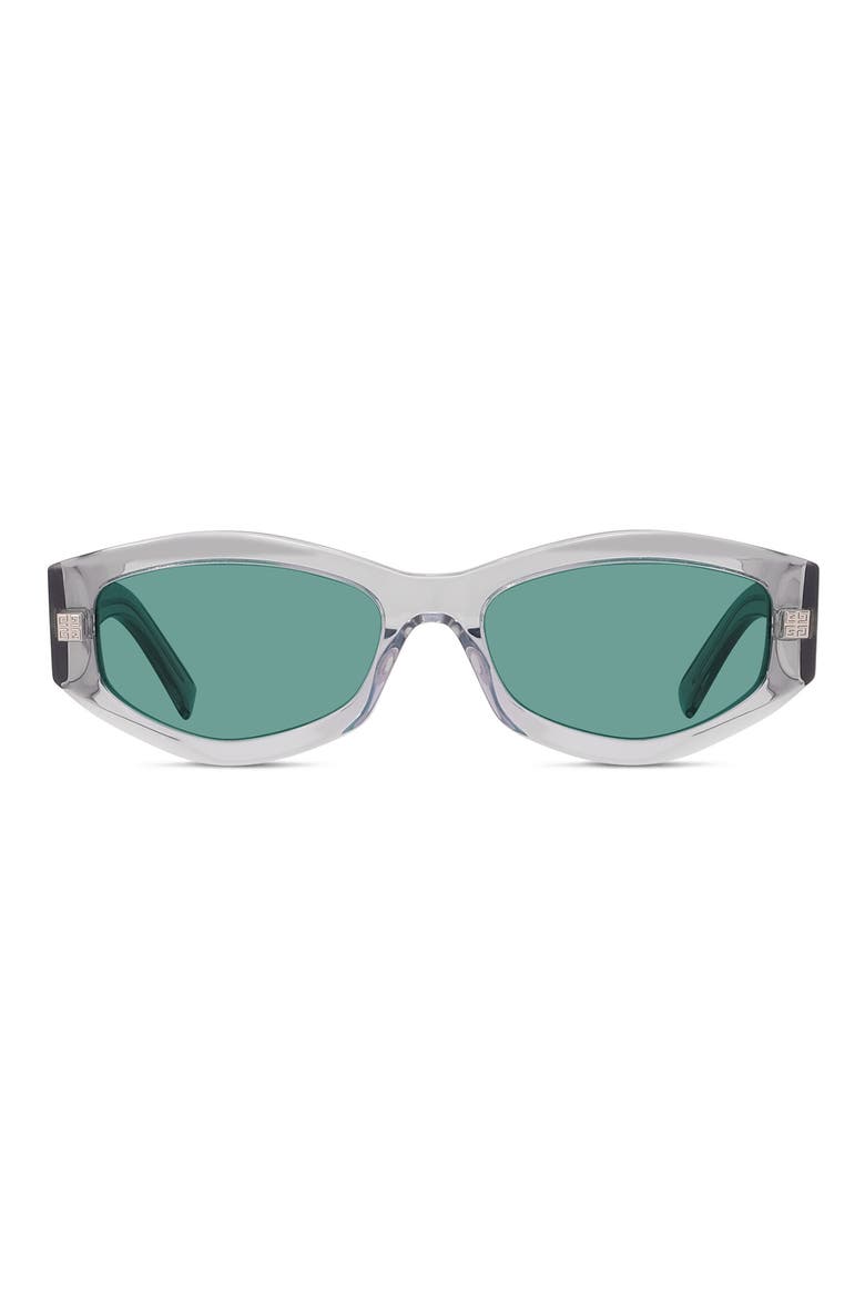 GVDAY 54mm Square Sunglasses, Main, color, GREY / GREEN