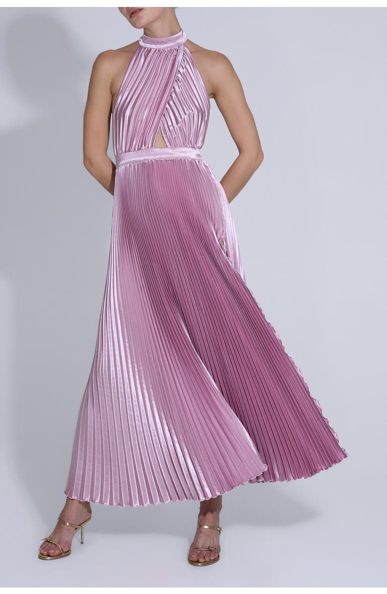 L'IDÉE WOMAN Renaissance Split Gown, Alternate, color, Light Pink