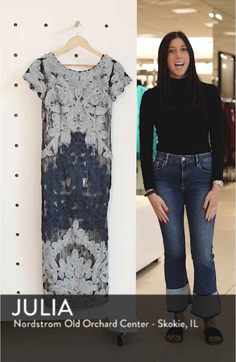 Soutache Lace Midi Dress, sales video thumbnail