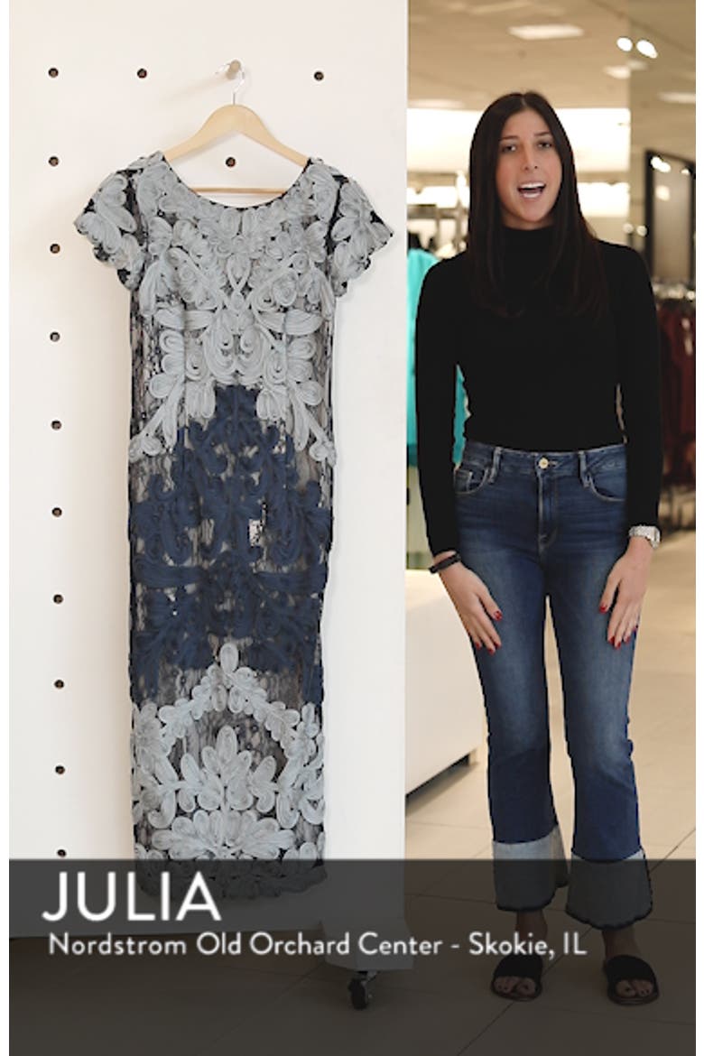 Soutache Lace Midi Dress video