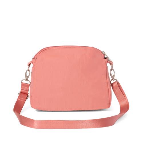 Baggallini Coastal Flip Lock Crossbody Bag In Terracotta