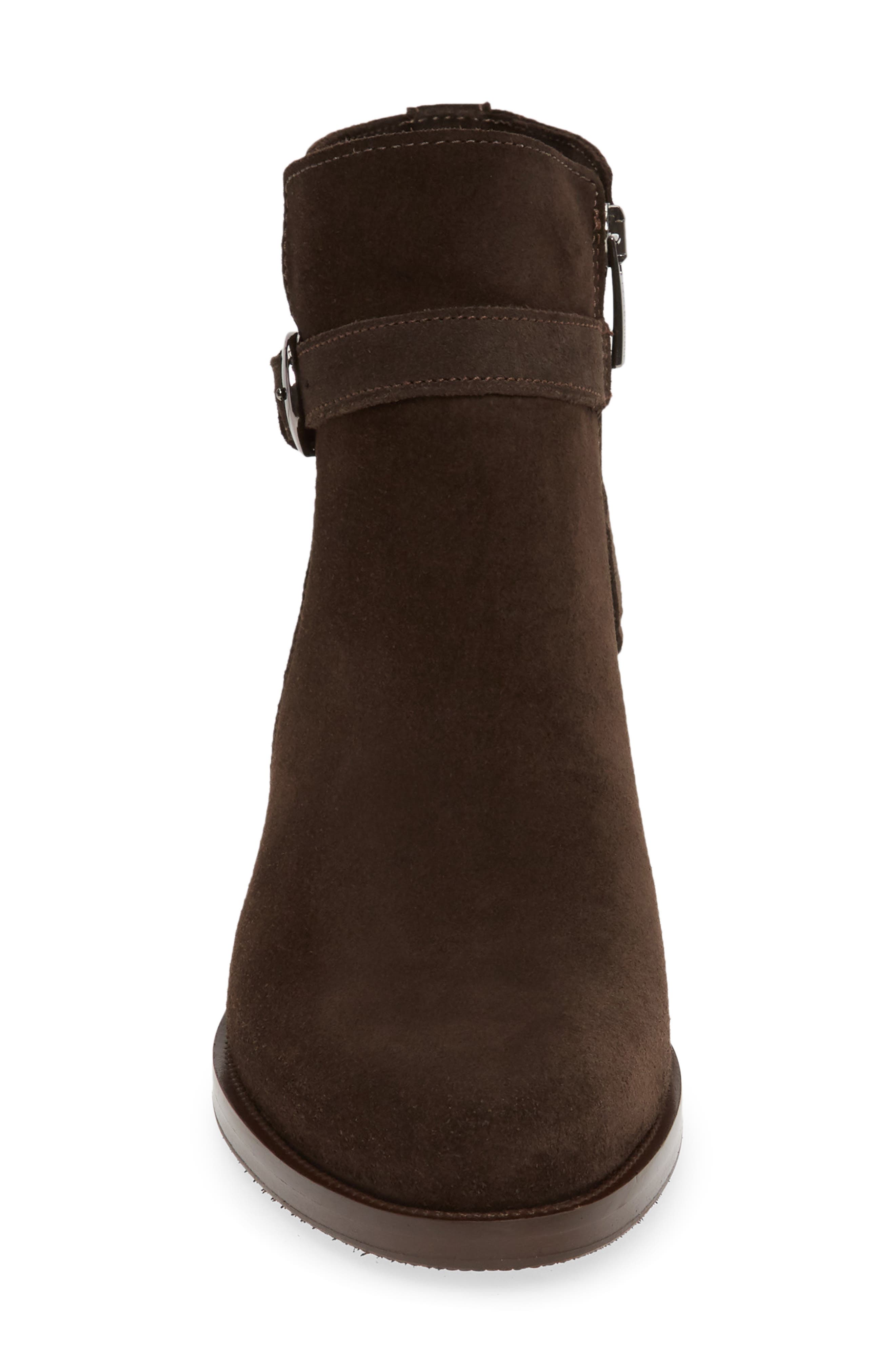 Pru Waterproof Bootie, Alternate, color, BROWN OILED SUEDE