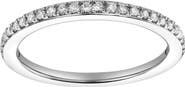 LuvMyJewelry Luna 14K Gold Round Diamond Studded Eternity Band Ring - 0.25cts