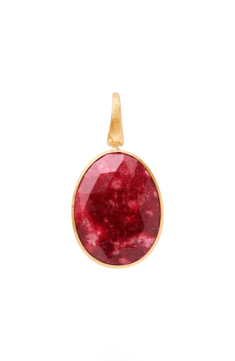 Marco Bicego Lunaria Thulite Pendant, Main, color, Gold