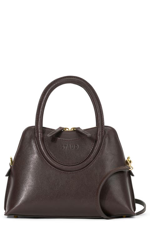 Mini Naomi Leather Satchel