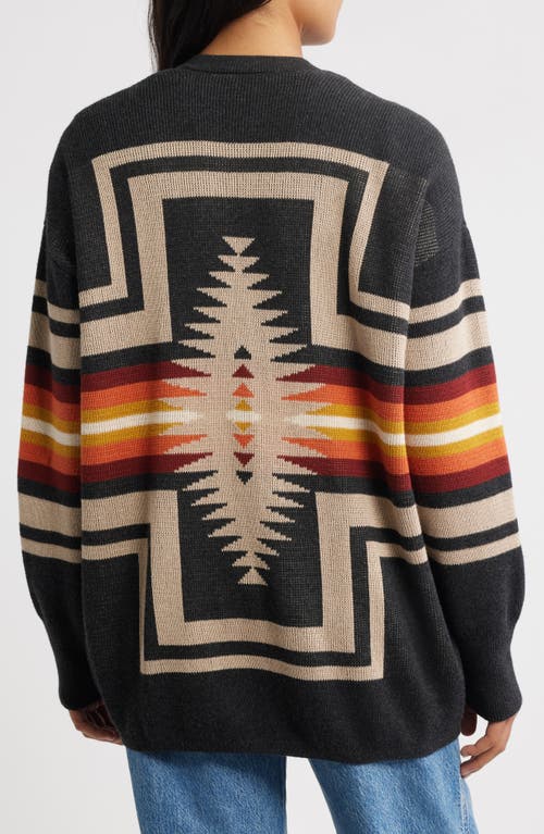 Pendleton Sierra Springs Open Front Cardigan In Black