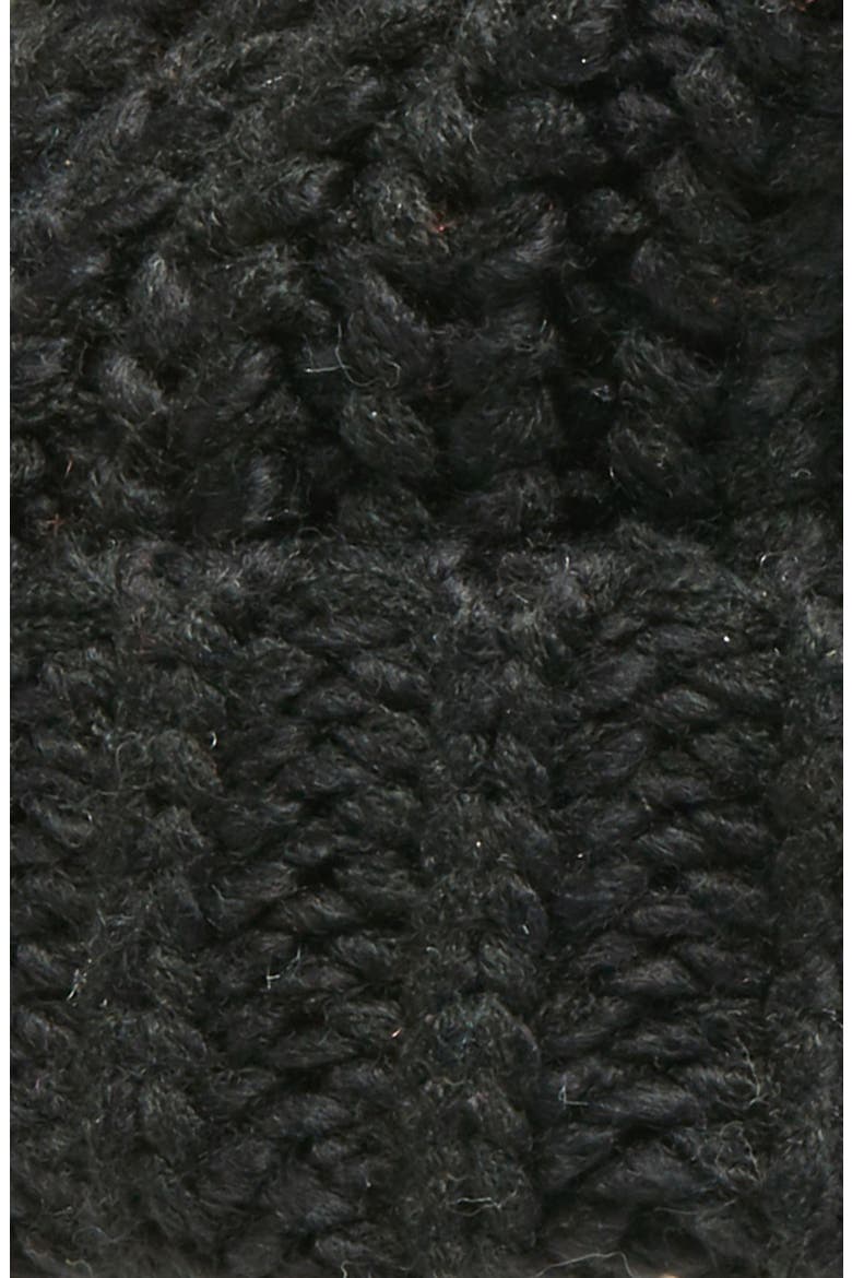 Chunky Knit Beanie, Alternate, color, BLACK