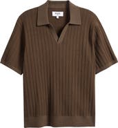 Wax London Siena Textured Cotton Blend Polo
